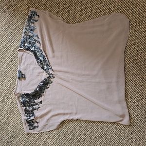 Alfani sheer going out top sequined